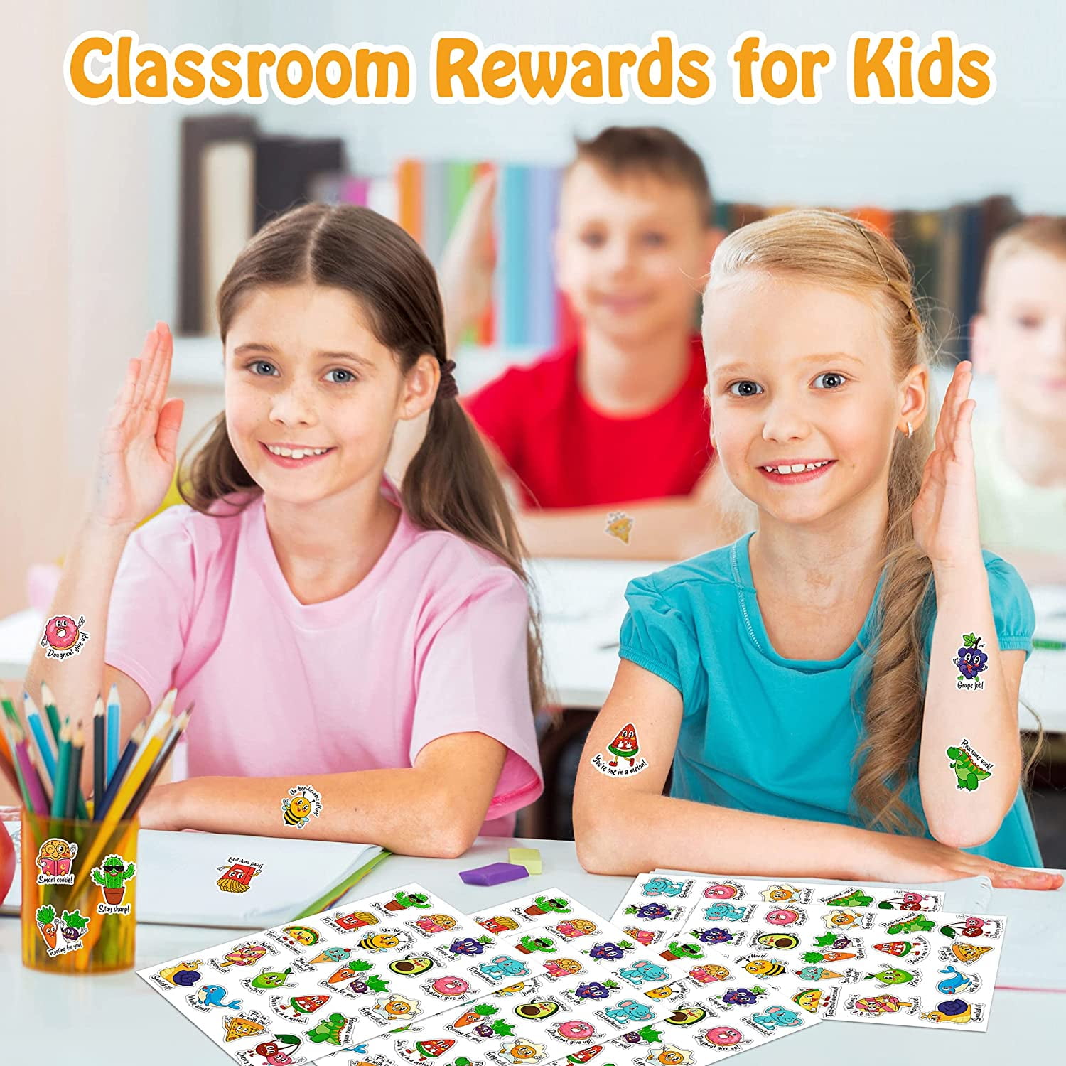 School Supplies Classroom Reward Stickers D-FantiX 800 Pcs Punny Reward ...