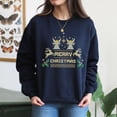 thumbnail image 4 of EcoLoom Merry Christmas Ugly Sweater Long Sleeve Unisex Midweight Crewneck Sweatshirt, 4 of 4