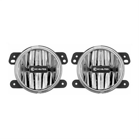 KC HiLiTES 497 Gravity G4 Amber LED Fog Light (SAE/ECE), clear Fits select: 2015-2018 JEEP WRANGLER UNLIMITED, 2012-2013 JEEP WRANGLER