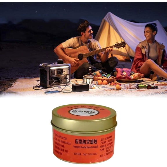 Emergency Candle, Long Lasting Candles for Power Outages Survival Outdoor Activities,Jar Candle for Emergency Winter Storm Hunting Camp Essentials