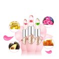 thumbnail image 2 of Jelly Flower Crystal Magic Lipstick, PH Clear Color Change Changing Jelly Flower Pintalabios Bálsamos labiales Brillo Tinte Set para mujeres Niñas Gel de aloe Pintalabios con flor Bulk Larga duración a prueba de agua oso de fresa Electrónica, 2 of 5