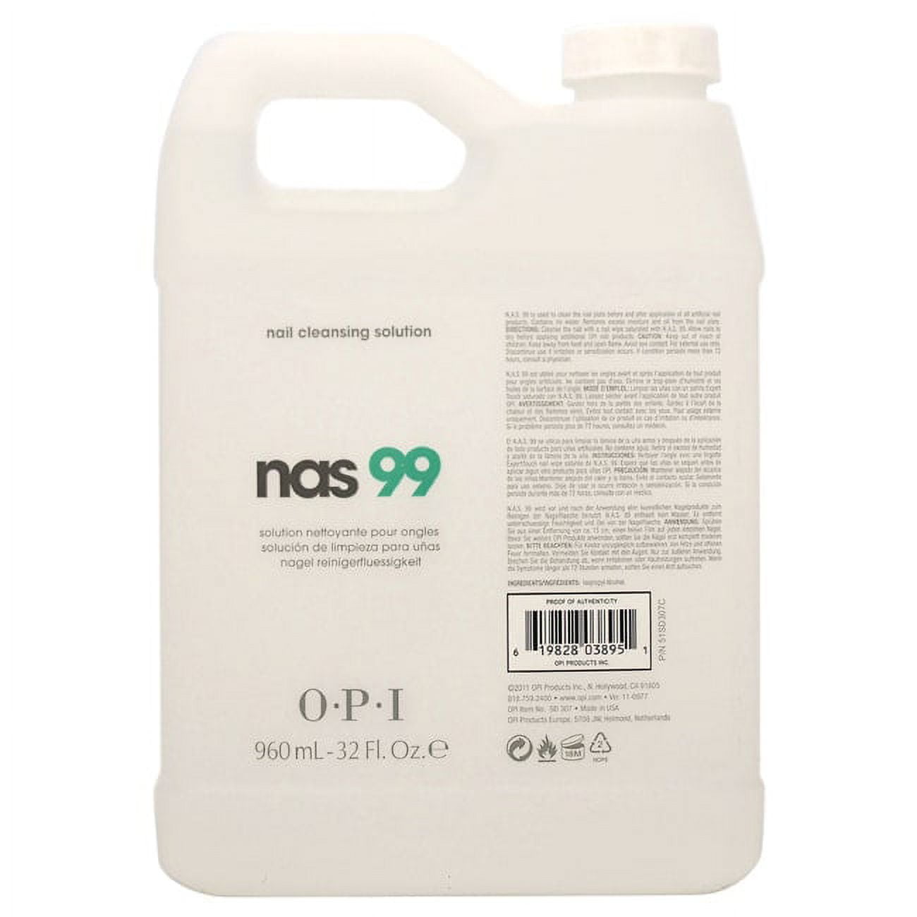 アイケア naaao OPI N.A.S. 99 Women's Nail Cleansing Solution, 32 oz - Thoroughly