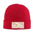 thumbnail image 2 of JUNZAN Tropical Pink Flamingo Pineapple Mens Winter Hats Thick Knit Cuff Beanie Cap Beanie Hat, 2 of 5