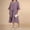 Purple, variant on Women's Summer Dress Patchwork Chiffon Round Neck Short Sleeved Dress Long Casual Dress for Women Short T Shirt Dresses for Women Long Summer Dress Womens Dresses with Split Beach Outfit Womens