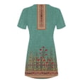 thumbnail image 4 of Cameland Robe d'Été pour Femme, Mode Bord de Mer, Décontractée, Imprimée, à Manches Courtes, à Col Rond, 4 of 4