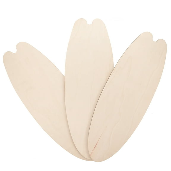 Eease 3pcs Wood Surfboard Unfinished Blank Surfboard Wall Decor Diy Wood Surfboard Sign