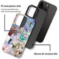 thumbnail image 4 of Case for iPhone 16 Pro Max, Hybrid Heavy Duty 2 in 1 Full Body Rugged Shockproof Protection Glossy Case for iPhone 16 Pro Max - Ocean Shells Starfish Pearl Flowers, 4 of 7