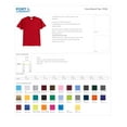 thumbnail image 2 of Port Company PC55 Men's Double T-Shirt - Sangria - 2X-Large, 2 of 2