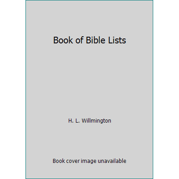 Pre-Owned Book of Bible Lists (Paperback) 0842388036 9780842388030