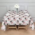 thumbnail image 3 of White Cow Head Pattern Square Tablecloth,Waterproof Square Table Cover,Wipeable Spillproof Washable Table Cover for Home Kitchen Party Decor 42"X42"(107x107cm), 3 of 6