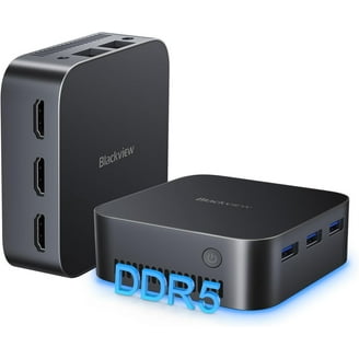 ACEMAGIC Prebuilt S1 Mini PC, Small Desktop System with DIY LCD