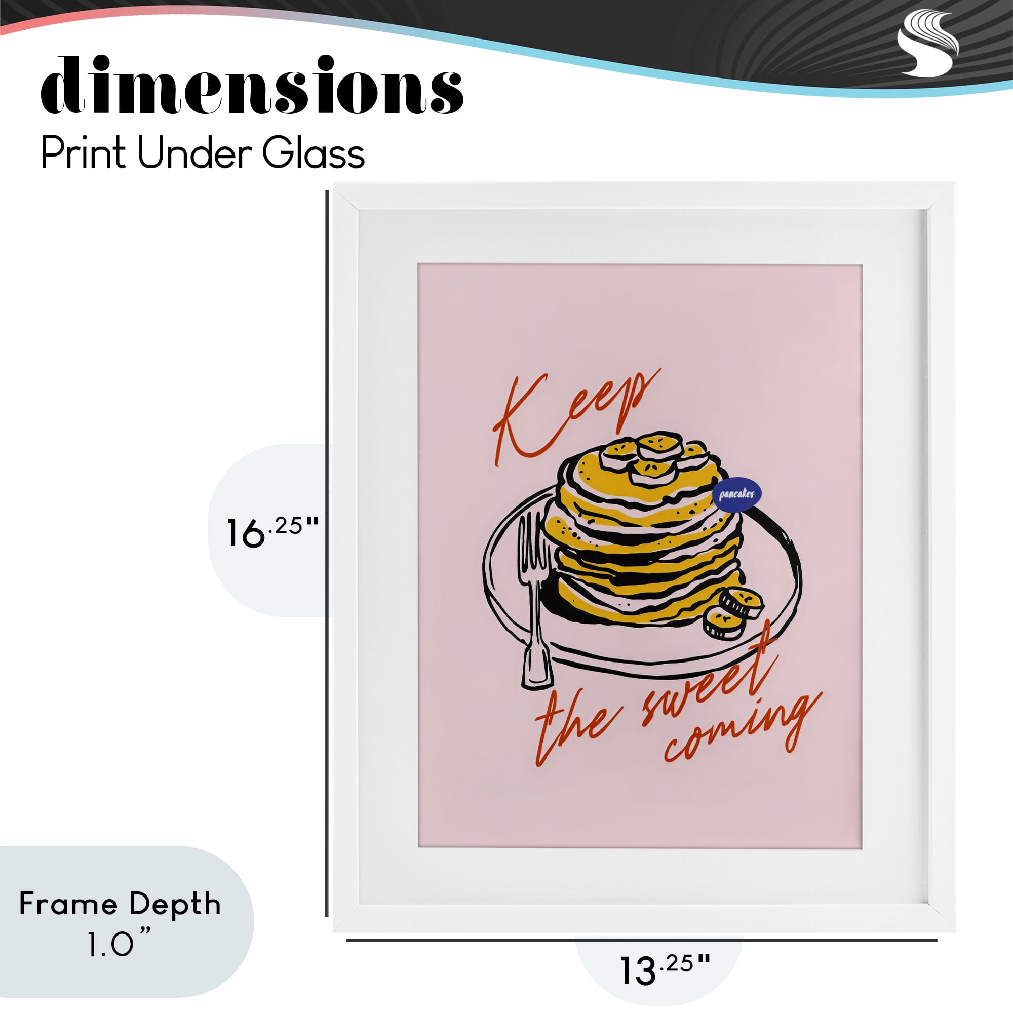 Stupell Industries Keep The Sweet Coming White Framed Print Under Glass, design by The Prints Vibe