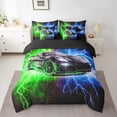 thumbnail image 2 of Castle Fairy Sport Car Twin Bedding Sets for Adults,Speed Race Car Bedding Comforter Set, 2 of 8