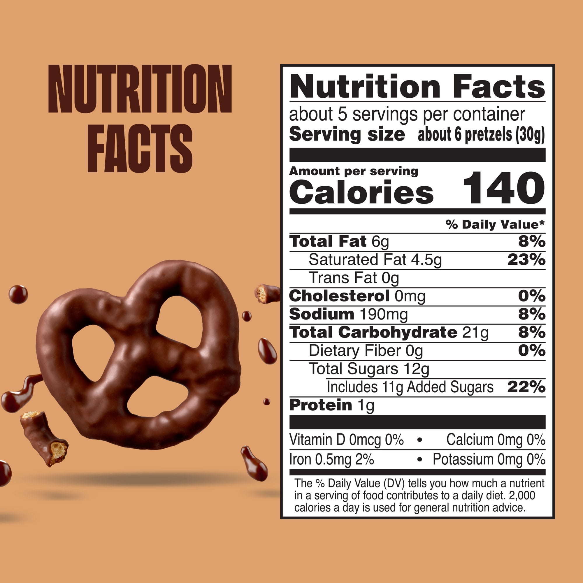 (6 pack) Glutino Gluten Free Fudge Covered Pretzels, Gluten Free Snacks, 5.5 oz