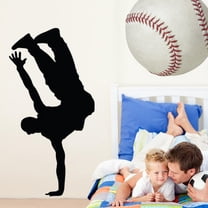 Wallhogs Steet Dancer Silhouette Cutout Wall Decal