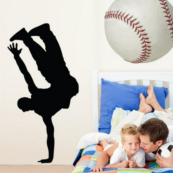 Wallhogs Steet Dancer Silhouette Cutout Wall Decal