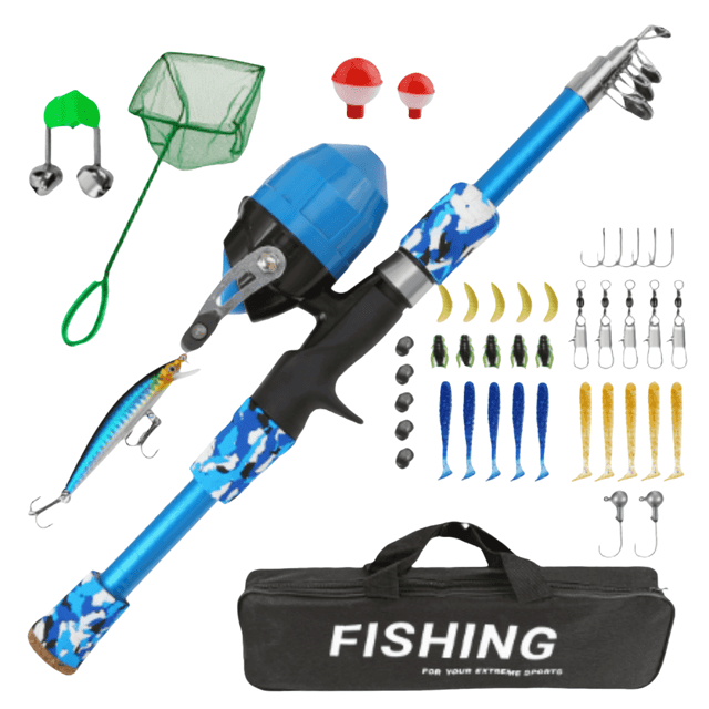 Fishing Gear Kit for All Skill Portable Freshwater Saltwater Angler