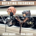 thumbnail image 5 of Rotating airplane pilot bear car air fresheners accessories interior decorations fan vent clips perfume fragrance diffuser aroma, 5 of 10