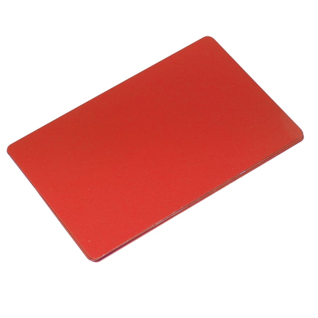 50Pcs Blanks Mark, Engraving Aluminum Visiting Card Metallic Office Name Cards for Engraving DIY