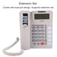 thumbnail image 3 of Conjunto De Extensión De Botones Grandes Teléfono Con Cable Con Altavoz Con Pantalla Lcd - Blanco Yuarrent EL007252-00, 3 of 6