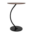 thumbnail image 4 of Mesa Centro Minimalista Auxiliar Circular Sala Moderna Marron Cocina Lateral Metal Mdf, 4 of 7