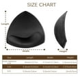 thumbnail image 3 of Nimiah Bra Pads Inserts 3 Pairs, Black Sewn Edge Removable Boob Replacement Padding for Swimsuit Sport Fits AB Cups, 3 of 7