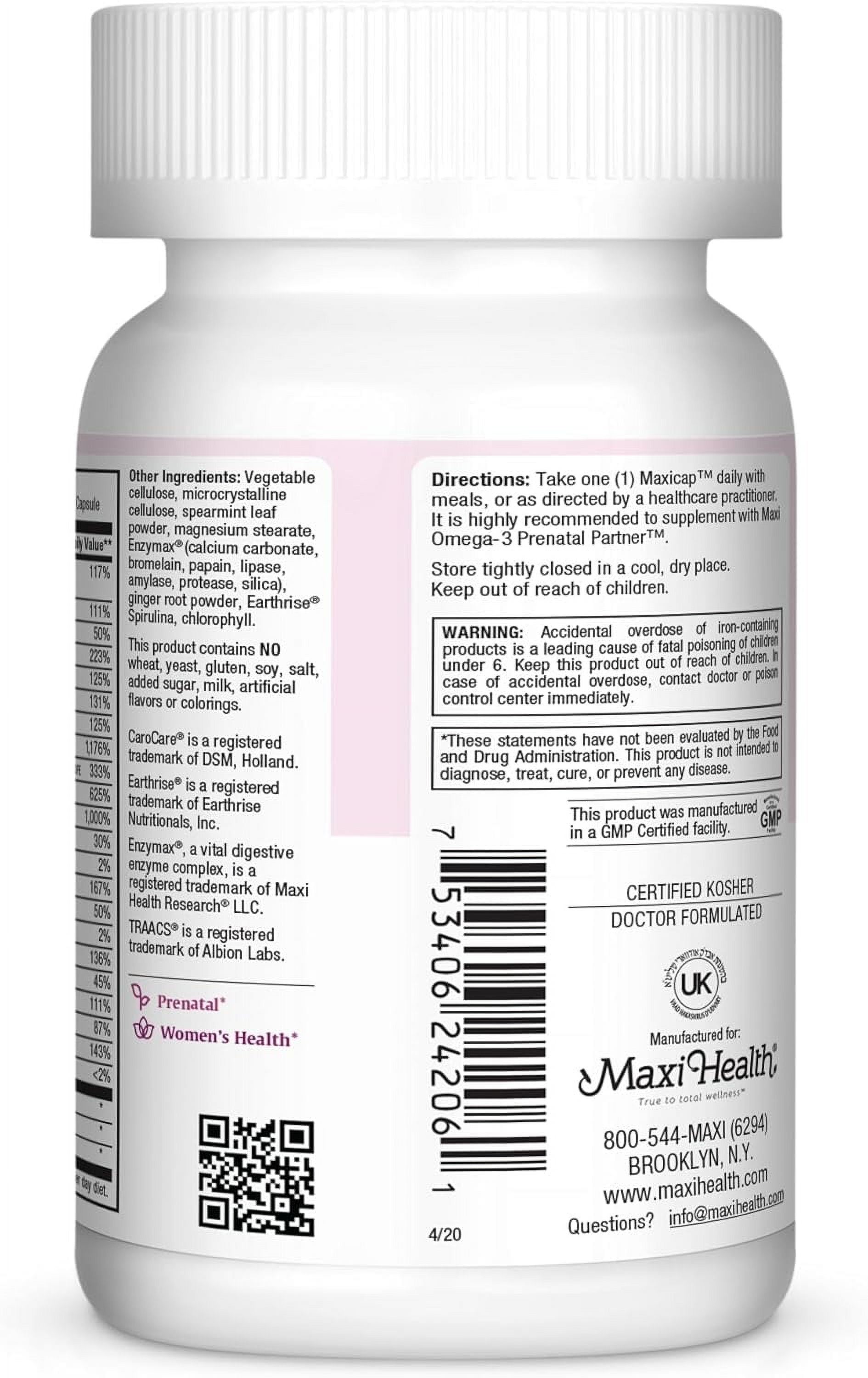 Maxi Health, Prenatal Caps, 120 Count