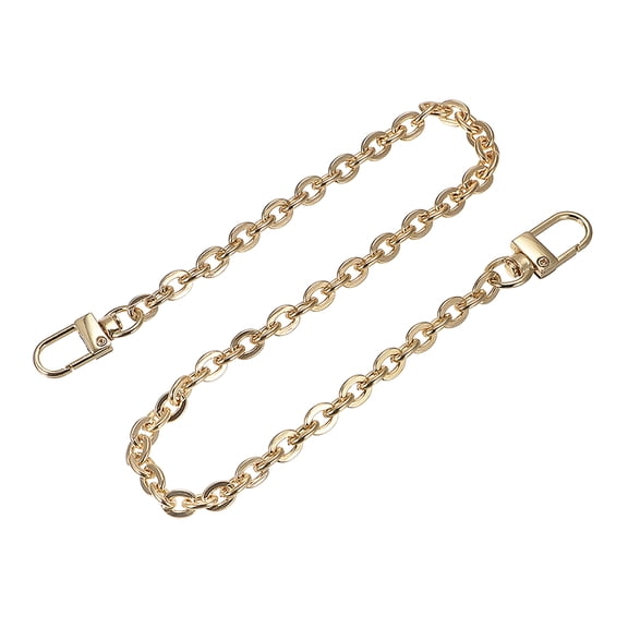 Uxcell 16"x0.28" Purse Chain Strap, Purse Handle Shoulder Bags Replacement Strap, Gold
