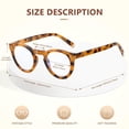 thumbnail image 4 of Gafas de lectura EASY READ Retro Round Blue Light +2.00, 4 of 6
