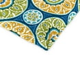 thumbnail image 3 of Jordan Manufacturing 44" x 22" Tabea Sunblue Multicolor Medallion Rectangular Outdoor Chair Cushion with Ties and Hanger Loop, 3 of 11