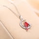 thumbnail image 5 of Collar con pájaro, collar con colgante rojo, joyas, collares con corazones, colgantes, 5 of 8