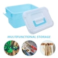 thumbnail image 3 of FRCOLOR Plastic Storage Box With Lid And Handle Kids Toy Box Small Storage Bin Organizing Box Indoor Storage Bin Kids Toy Organizer, 3 of 8