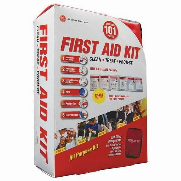 First Aid Kit and Housing, Nylon 101 Components, 10 People Served