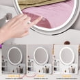 thumbnail image 3 of Limorve LED Makeup Vanity Desk with Lighted Mirror, 3-Level Adjustable Brightness, Bedroom Dressing Table with Storage Drawer & Shelves, Space-Saving Modern Design for Women, 3 of 8