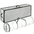 thumbnail image 3 of Hearth & Harbor Set of Holiday Christmas Wrapping Paper Storage Box and Wrapping Paper Storage Roll, Gift Wrap Organizer , Silver, 3 of 8