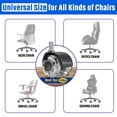 thumbnail image 2 of Silla de oficina con ruedas Sytopia Smooth Roller Style, 5 unidades, color gris, 2 of 7