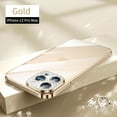 thumbnail image 1 of SaniMore for iPhone 13 Pro Max 6.7" 2021 Case, Plating Nano Shockproof Anti-fall Shell Lens All-inclusive [Camera Film] Anti-scratch Crystal-clear Thin Lightweight Cover for iPhone 13 Pro Max, Gold, 1 of 5