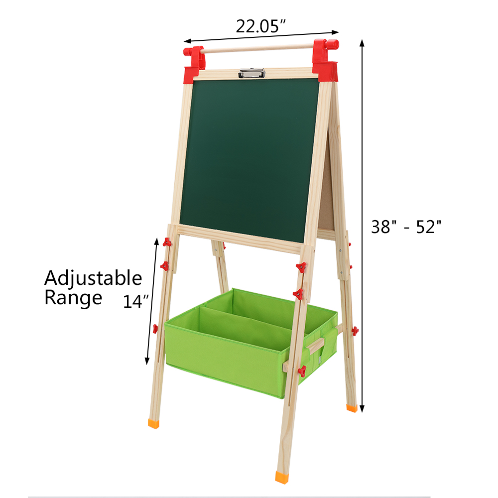 Zimtown Double-Sided Wooden Kids Easel, for Boys and Girls - image 3 of 11