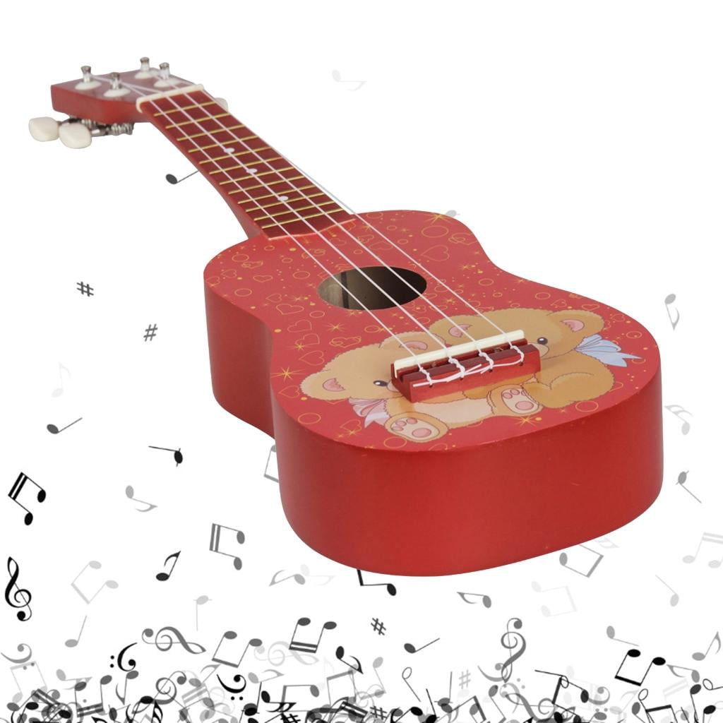 Yihuala Ukulele 21 Inch Professional Ukelele Small Guitar Delicate Tuning Pegs 4 Strings Ukulele Wood for Beginner Learning