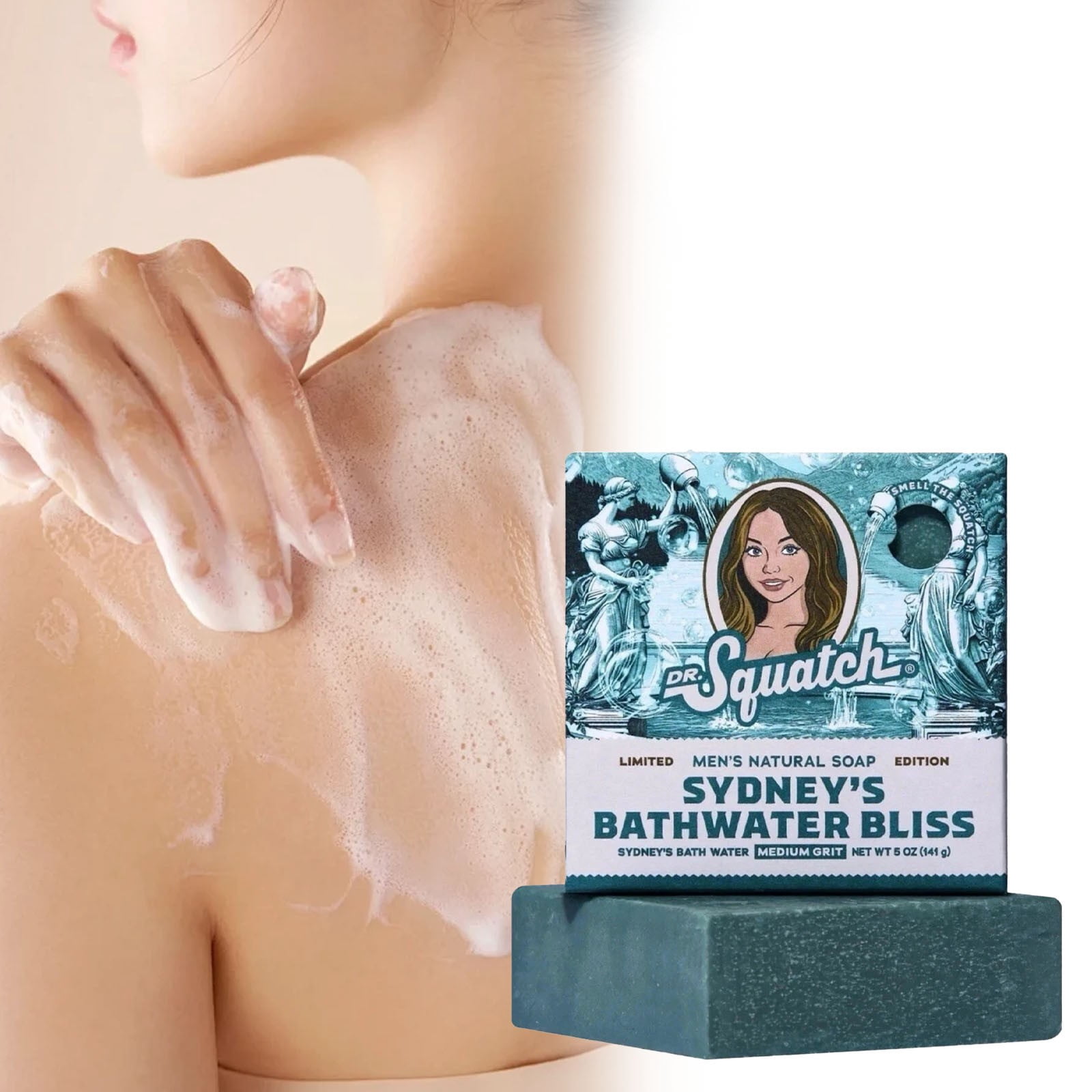 Dr. Squatch Sydney Sweeney Bathwater Bliss Bar Soap, 5oz