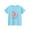 Sky Blue, variant on Taqqpue Girls Short Sleeve T Shirts Kids Summer Tops Crew Neck Butterfly Printed Casual Blouse Soft Comfy Tee Tops 2-14 Years