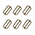 thumbnail image 1 of 100PCS Slide Belt Connection Roller Buckles Bag Strap Adjustable Metal Pin Buckles for Backpack Suitcase Clothes(Bronze), 1 of 8
