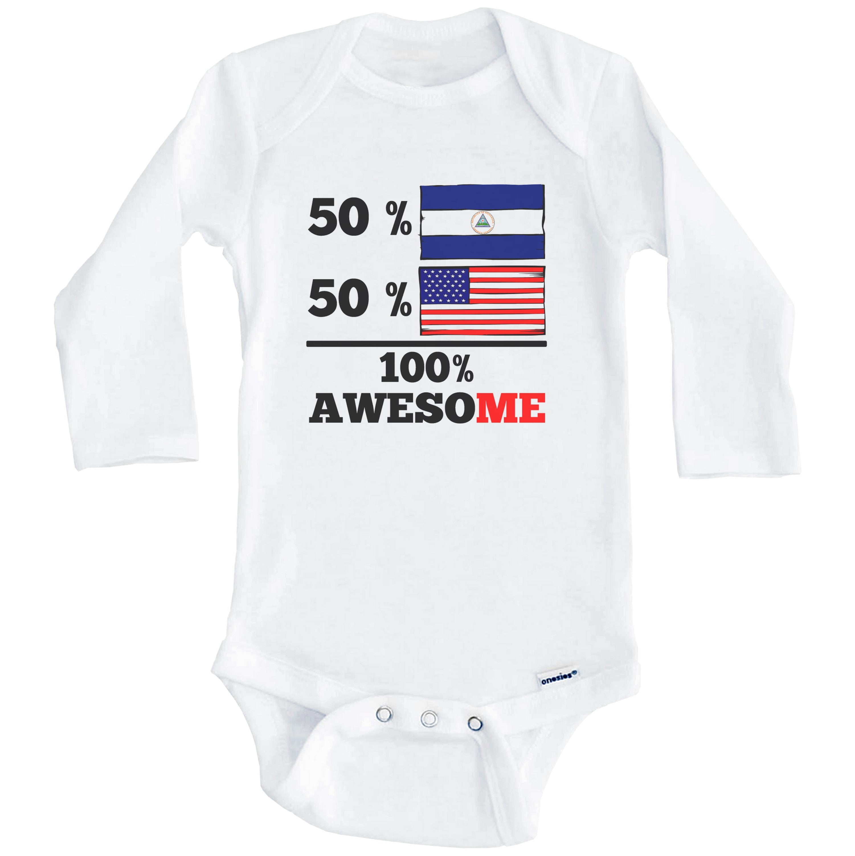 Details about   Nicaragua Bodysuit Soccer Baby National team flag Infant Girls Boys T-shirt Kids 