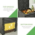 thumbnail image 3 of Outsunny 80 Gallon Black Polypropylene Garden Compost Bin with Large Capacity, 3 of 9