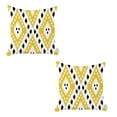 thumbnail image 2 of Ikat Set of 2 Square 18"x18" Boho Throw Pillow Covers, 2 of 4
