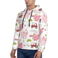 thumbnail image 3 of Goofa Cow And Pig for Men's Hooded Sweatshirt - Lightweight Pullover Hoodie with Kangaroo Pocket, Perfect for Everyday Wear-Large, 3 of 7