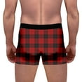 thumbnail image 5 of Men Support Pouch Underwear Silk Insulated Underwear Men Men Mens Long Underwear Mens Mesh Underwear Briefs Underwear Brief Men Male Plaid Christmas Day Printed Underwear Funny Fitting Mid Waist XL, 5 of 5