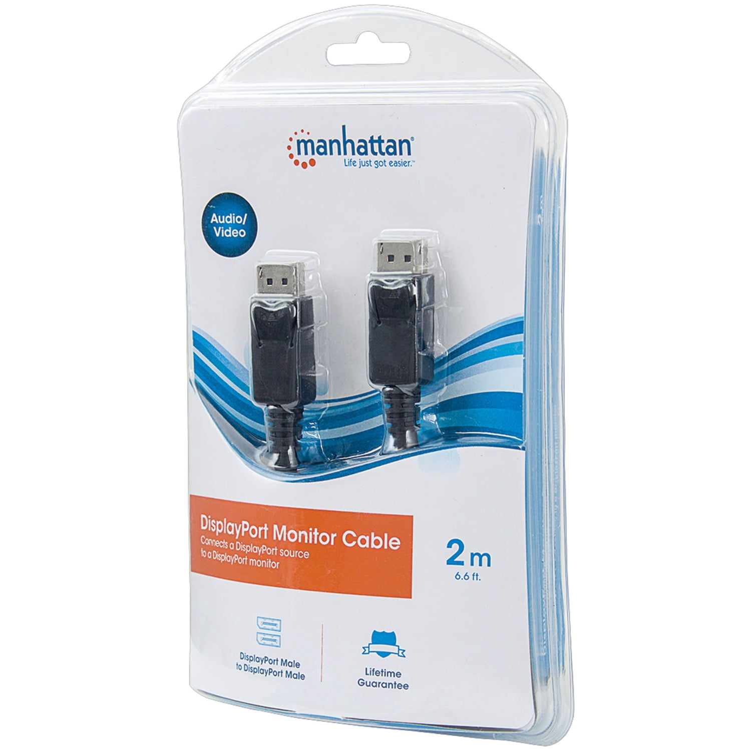 Manhattan DisplayPort Monitor Cable, 6.6ft