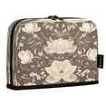 thumbnail image 2 of Vertical Pencil Case Pencil Bag Pencil Cases Large Capacity Storage Pencil Box Paintbrush Box Office Supplies Box Colorful Brown Flower, 2 of 7