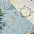 thumbnail image 4 of Colgantes de estrella con forma de corazón y lágrima de diamantes de imitación, dijes de aleación con forma de mariposa y luna, dijes colgantes de corazón de San Valentín para hacer collares y joyas., 4 of 9